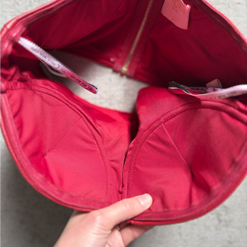 Miss Circle Red Strapless Bustier Top - Picture 3 of 7
